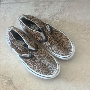 Vans Animal Print Slip-On Sneakers